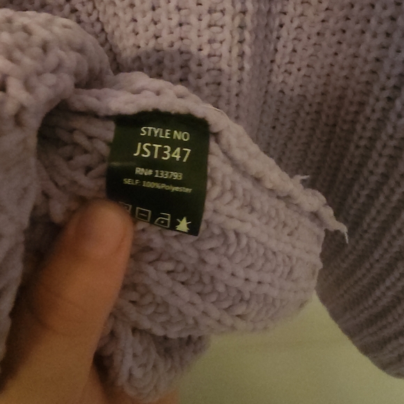 POL Oversized Chunky Knit Cropped Sweater - Picture 4 of 4